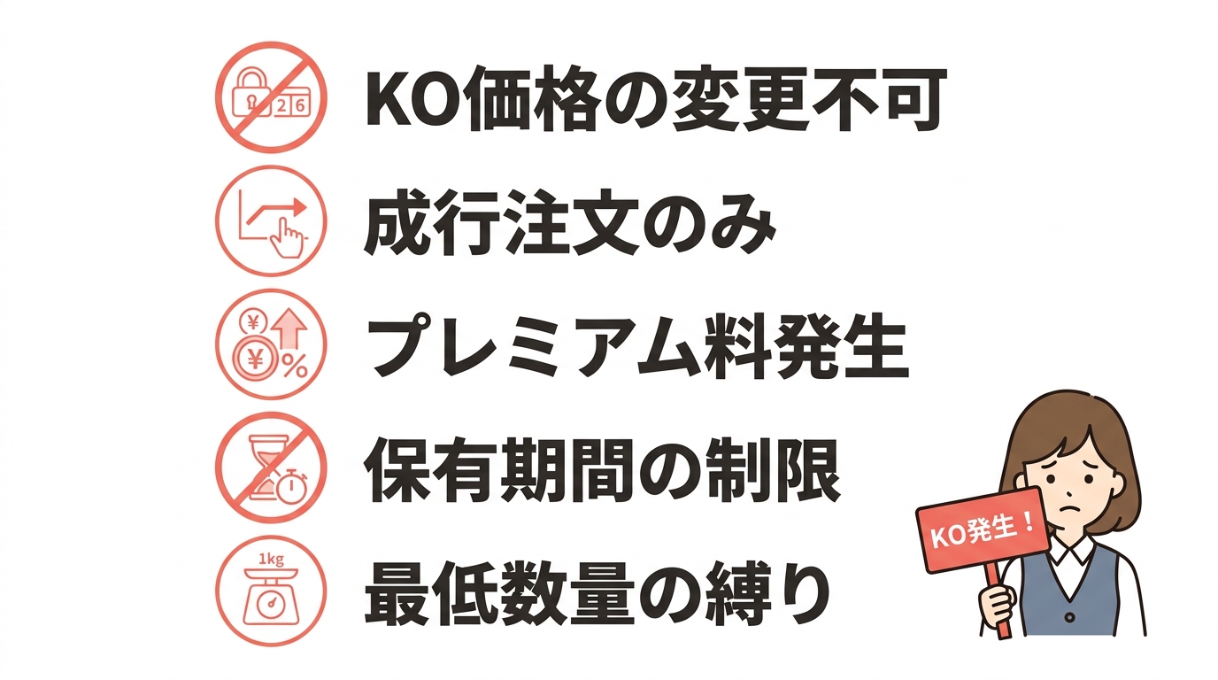 ノックアウトオプションのデメリット5選