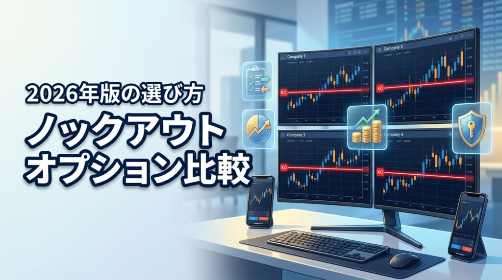 ノックアウトオプション比較！国内4社をプロが評価する4つの選び方とは？