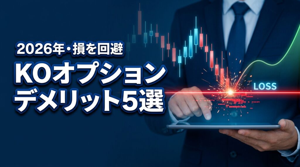 ノックアウトオプション5つのデメリット！損をしないための仕組みと活用法