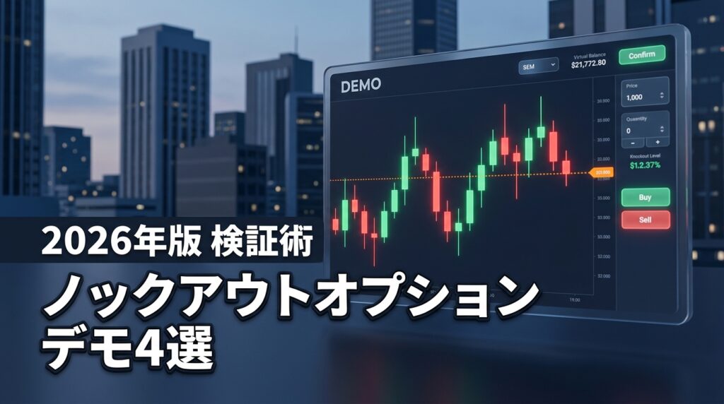 ノックアウトオプションのデモ口座おすすめ4選！開設方法から検証のコツまで