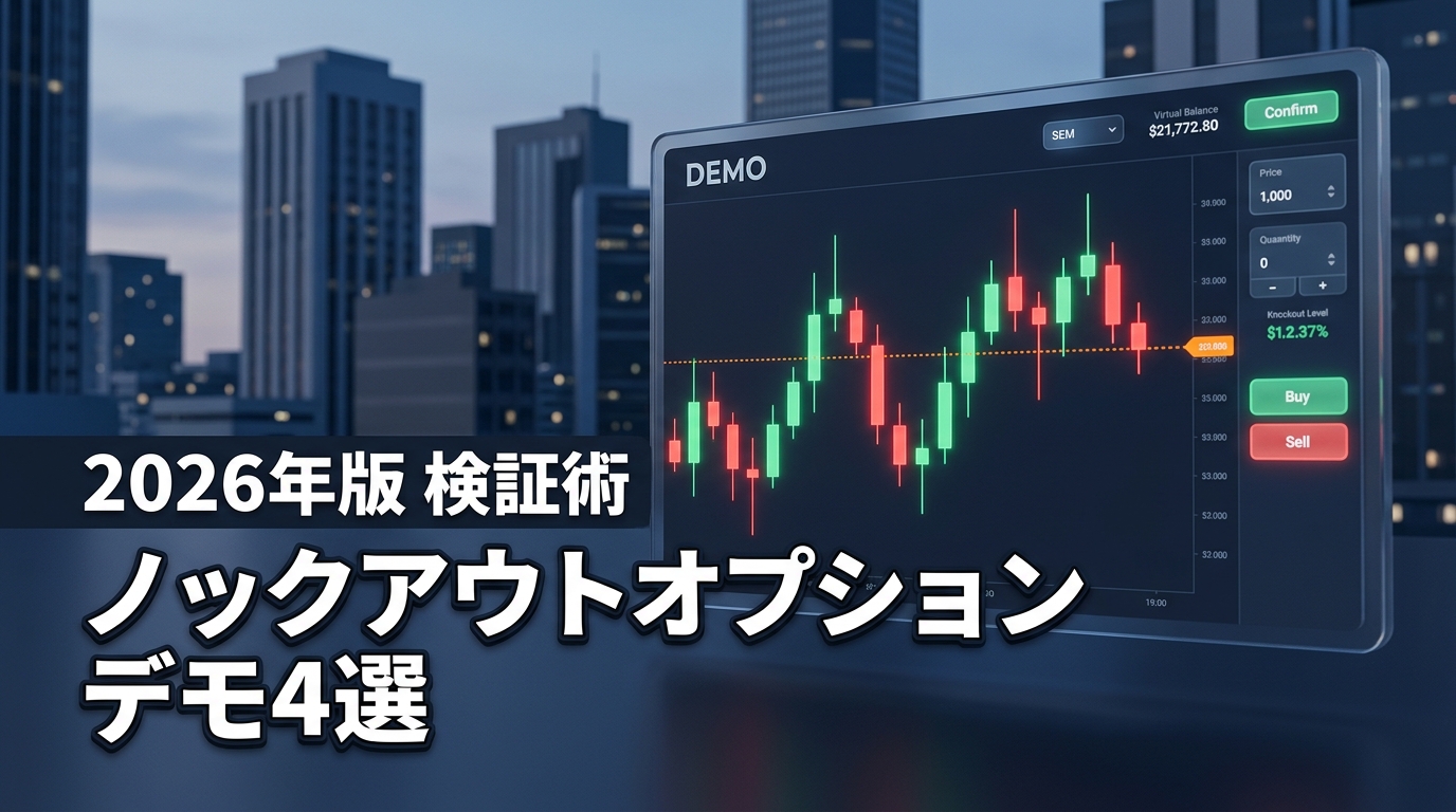 ノックアウトオプションのデモ口座おすすめ4選！開設方法から検証のコツまで