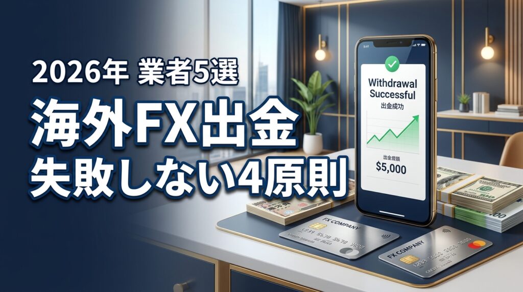 海外FX出金で失敗しない4つの絶対ルールと出金が早いおすすめ業者5選