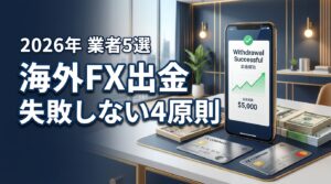 海外FX出金で失敗しない4つの絶対ルールと出金が早いおすすめ業者5選