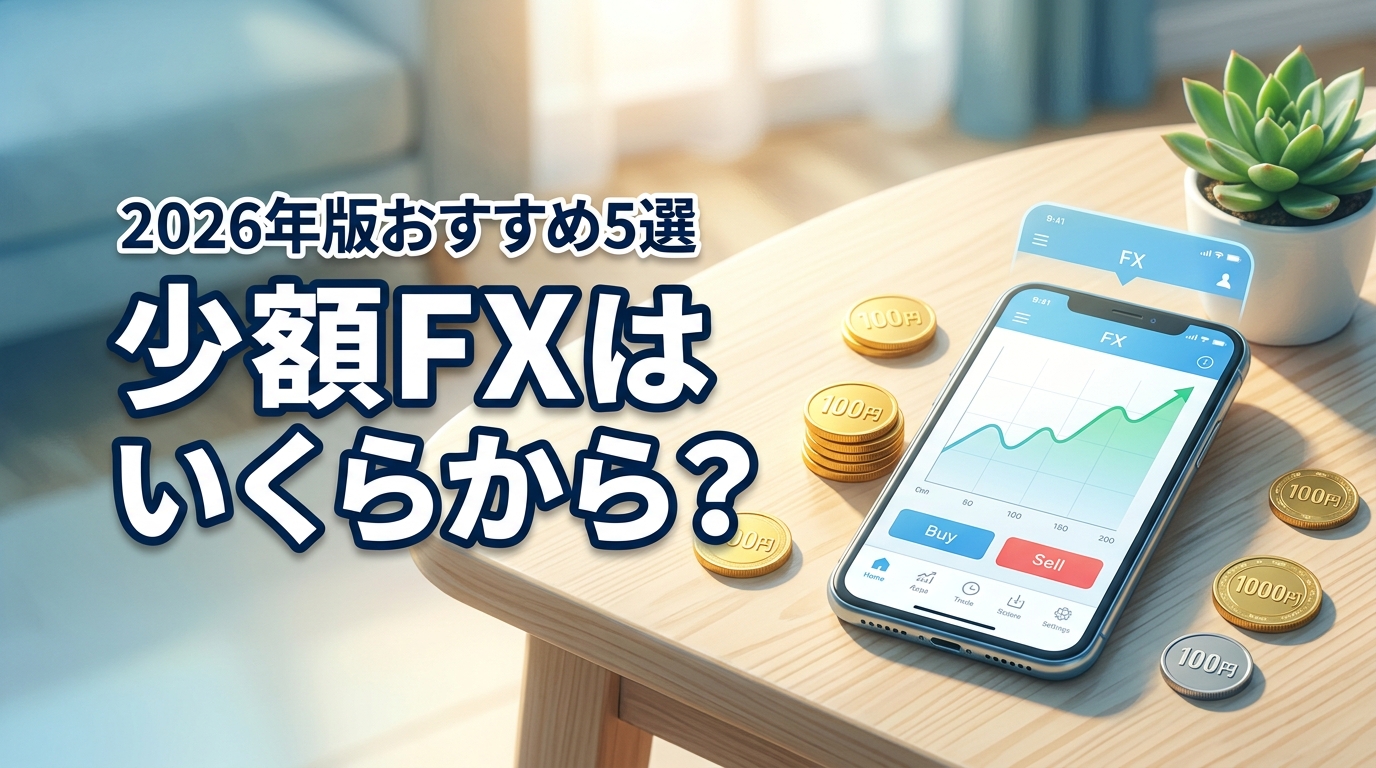 少額FXはいくらから？最低資金の目安と【初心者におすすめ】の口座5選