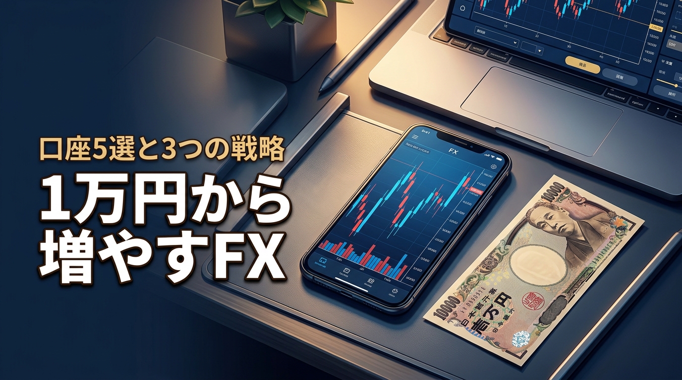 1万円でFXは始められる!おすすめ口座5選と資金を増やす3つの戦略