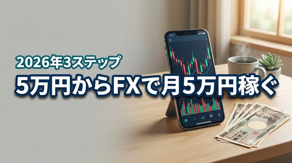 FXを5万円から始め月5万円稼ぐ3ステップ！運用シミュレーションとリスク管理術