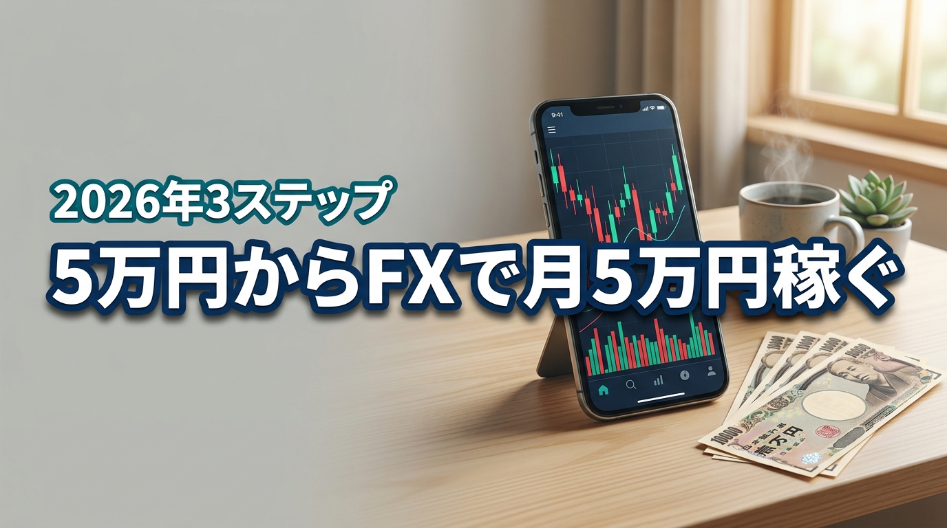 FXを5万円から始め月5万円稼ぐ3ステップ!運用シミュレーションとリスク管理術
