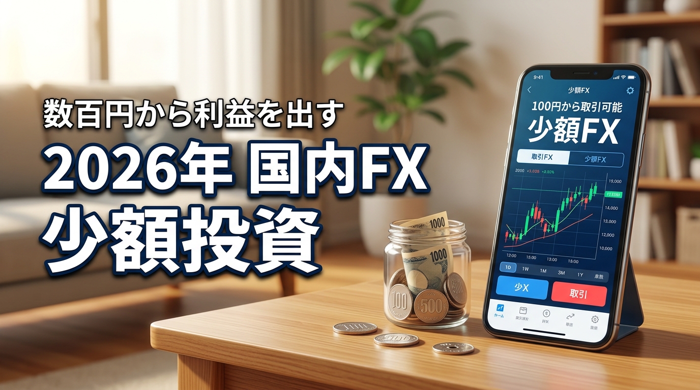 【2026年】国内FXを少額で始めるのが正解!数百円から利益を出すコツ