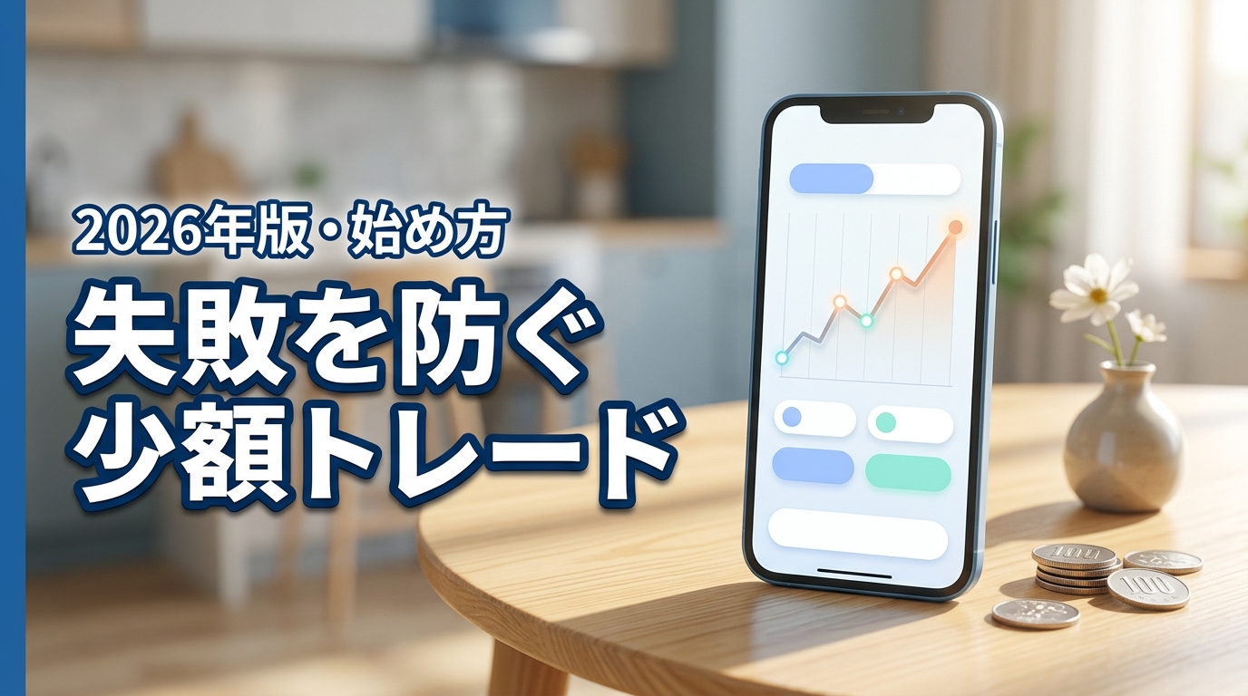 【失敗を防ぐ】少額トレードなら低リスクで実戦経験を積める！始め方を伝授