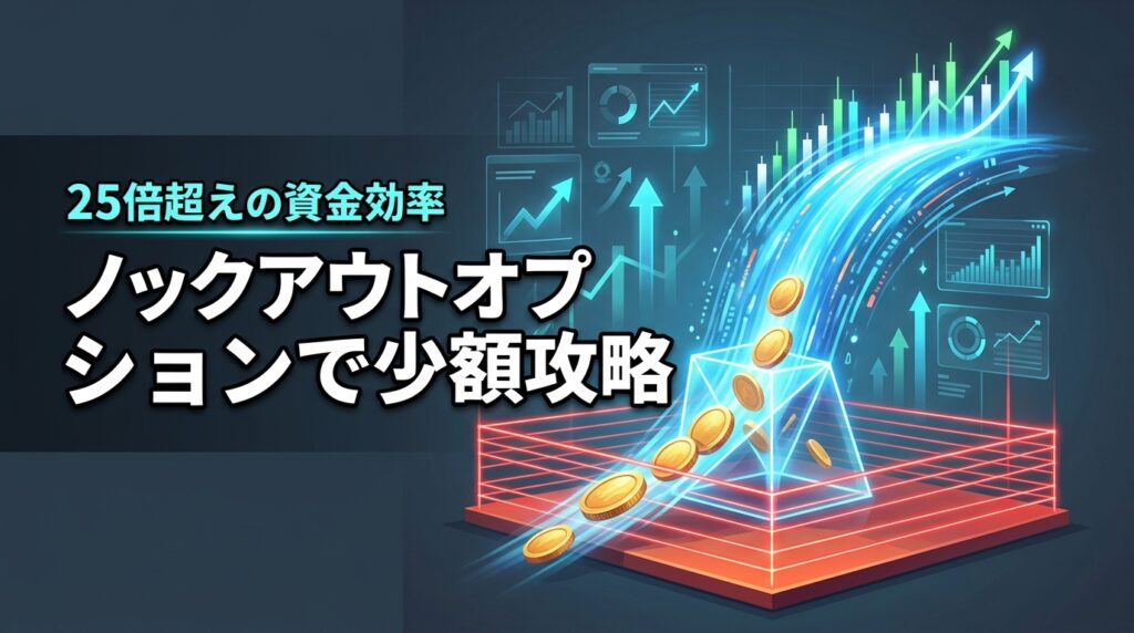 レバレッジ25倍はもう古い？ノックアウトオプションの資金効率で少額から勝つ