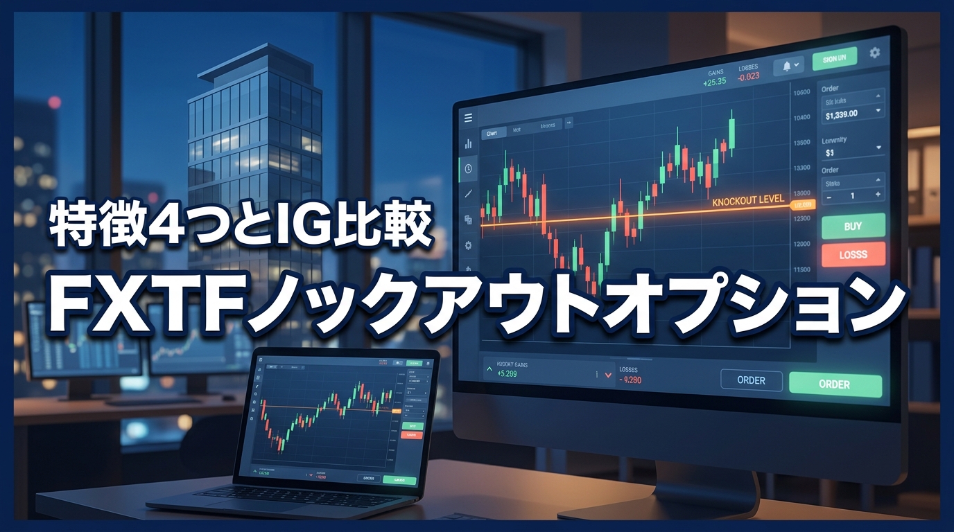 FXTF ノックアウトオプションの特徴4つと攻略3ステップ!IG証券との違い