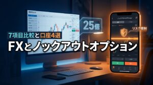 国内FXとノックアウトオプションの違いは？7つの比較項目とおすすめ口座4選