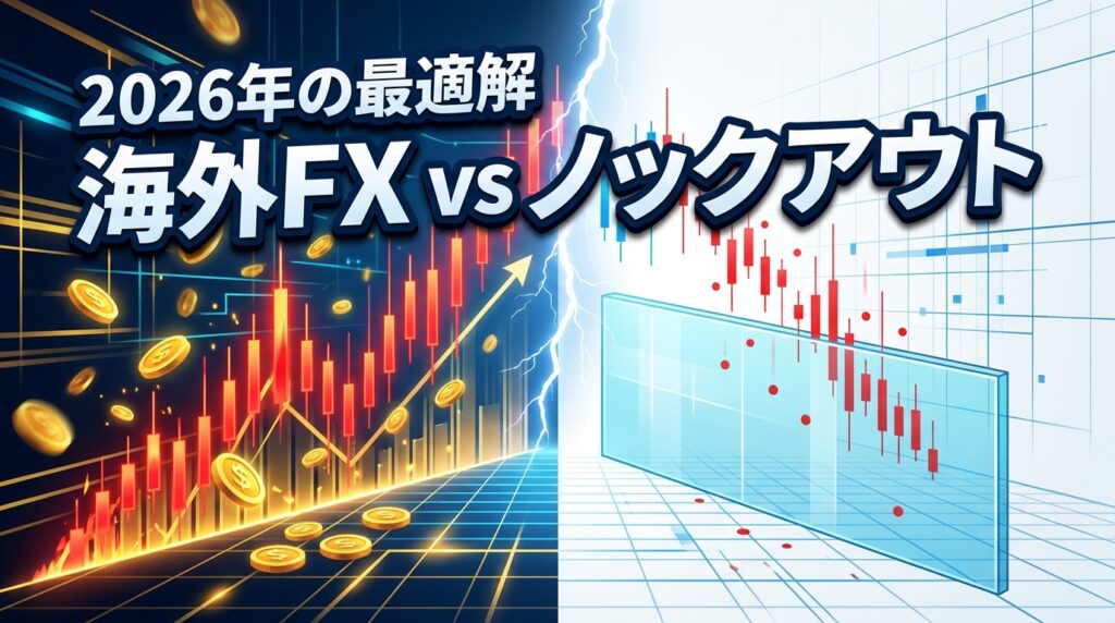 海外FXとノックアウトオプションどっちが稼げる？税金やリスク管理で選ぶ最適解