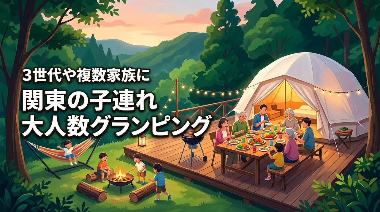 複数家族や3世代で泊まれる？関東で子連れ大人数におすすめのグランピング施設を厳選