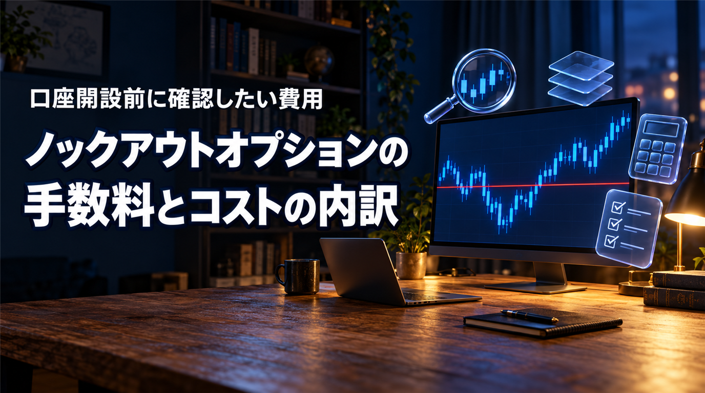 ノックアウトオプションの手数料|4社のコストの内訳と確認ポイント