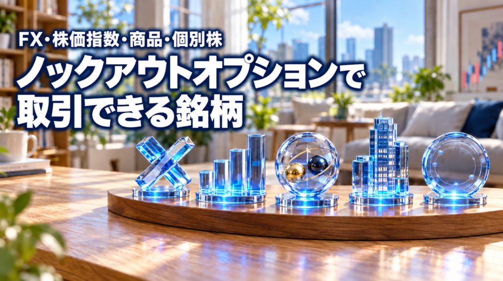 ノックアウトオプションで取引できる銘柄｜FX・株価指数・商品・個別株