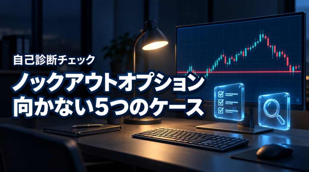 ノックアウトオプションはやめとけ？海外FXのやり方だと合わない5つのケース