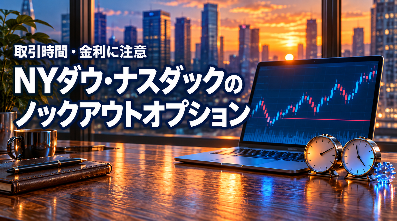 ノックアウトオプションでNYダウ・ナスダック｜取扱と注意点