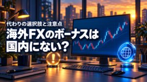 海外FXのボーナスは国内にない？代わりの選択肢と注意点