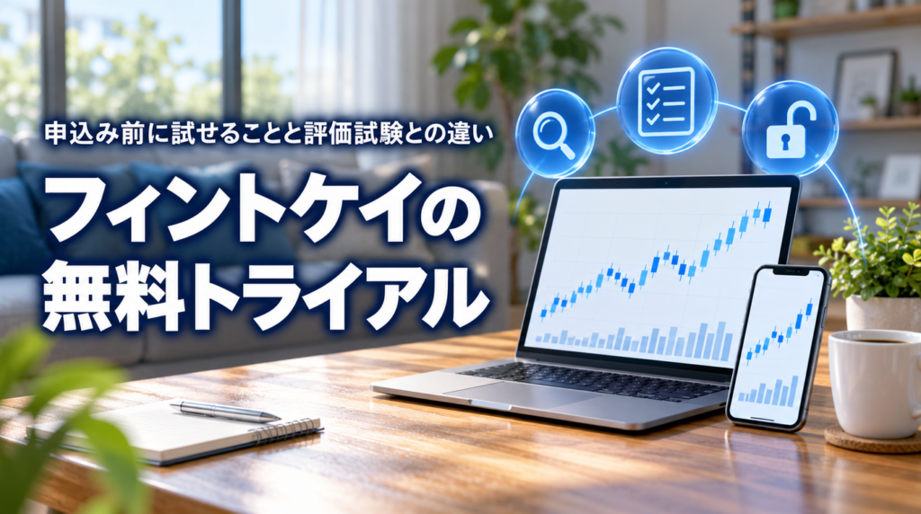 フィントケイの無料トライアル｜申込み前に試せることと評価試験との違い