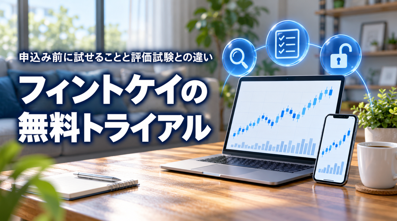 フィントケイの無料トライアル｜申込み前に試せることと評価試験との違い