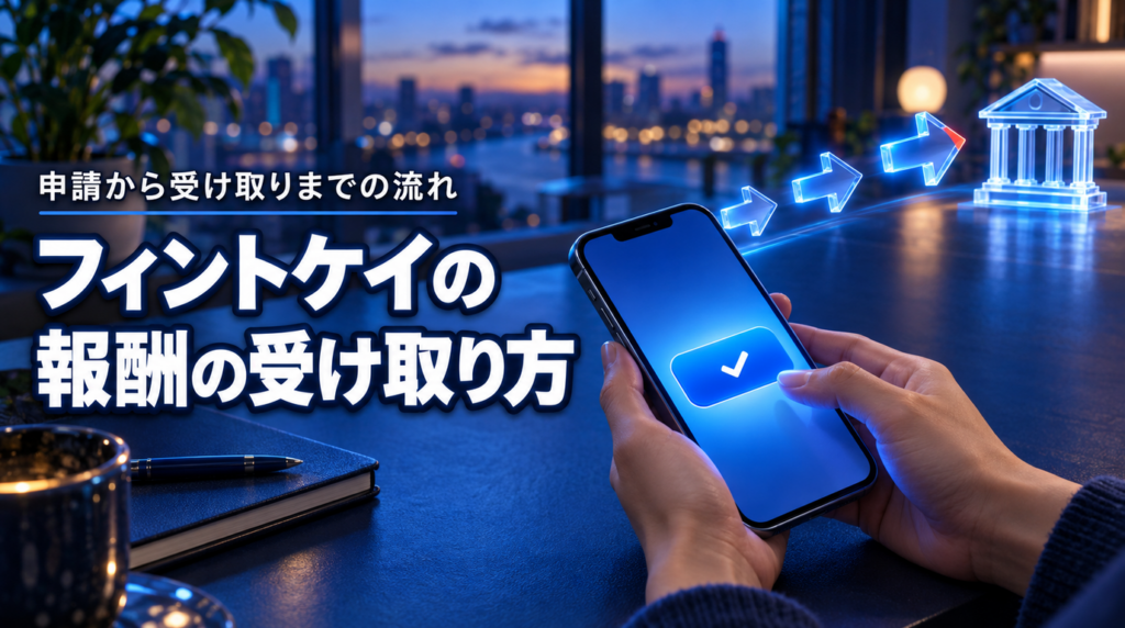 フィントケイの報酬の受け取り方｜申請の条件・受取方法・手数料
