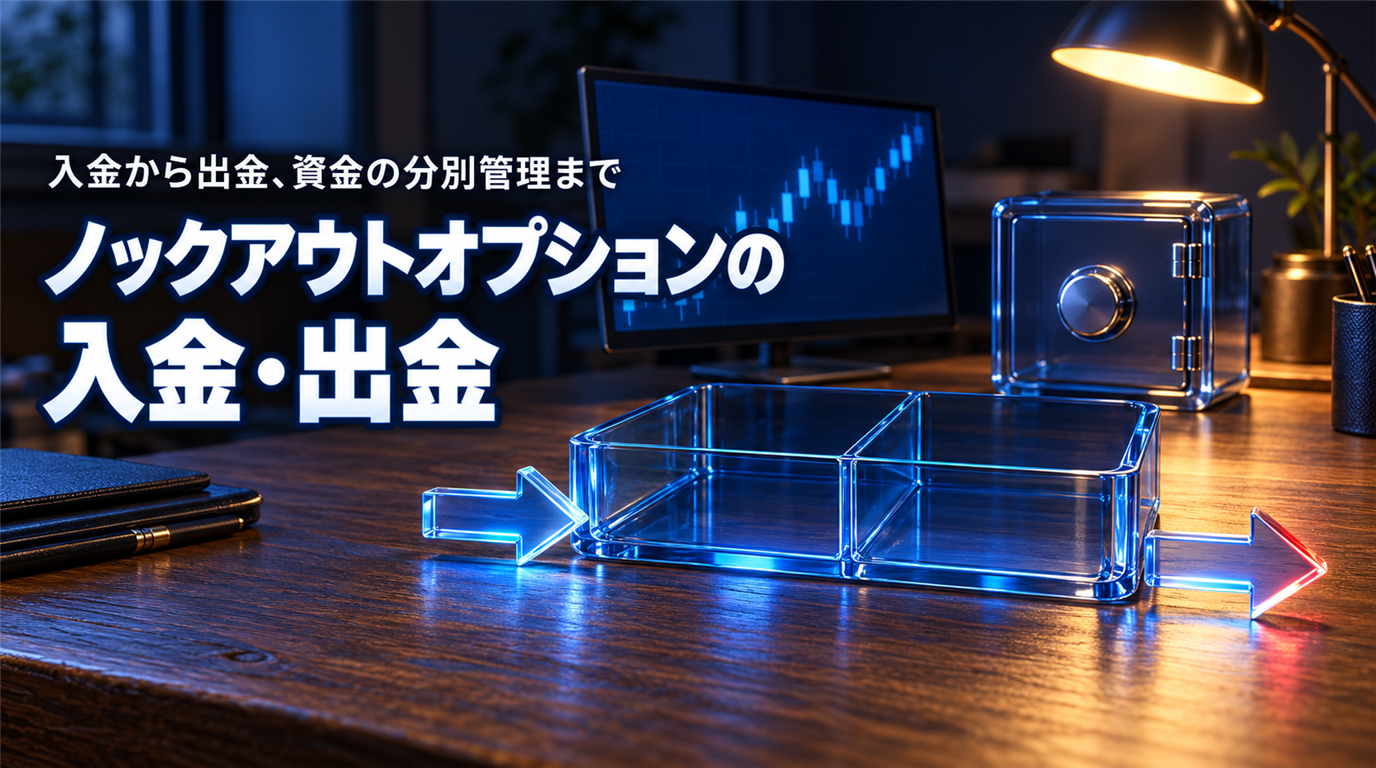 ノックアウトオプションの入金・出金｜4社の方法と資金の保全
