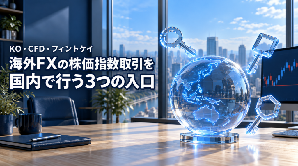 海外FXの株価指数取引を国内で｜KO・CFD・フィントケイの3択